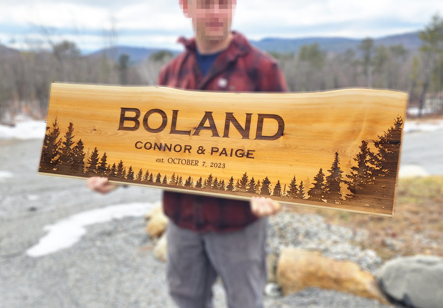 CUSTOM ANY DESIGN: Personalized Rustic Wood Sign for Home or Business ADK Dream Creations
