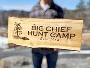 CUSTOM ANY DESIGN: Personalized Rustic Wood Sign for Home or Business ADK Dream Creations