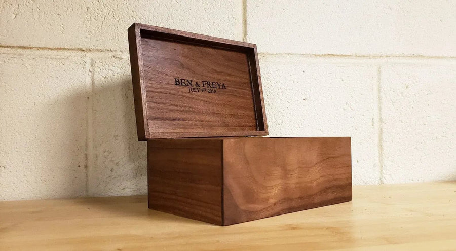 Solid Wood Custom Engraved Memory Box  ADK Dream Creations .