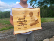 CUSTOM ANY DESIGN : Live Edge Wood Sign for Quotes, Memorial or Retirement ADK Dream Creations