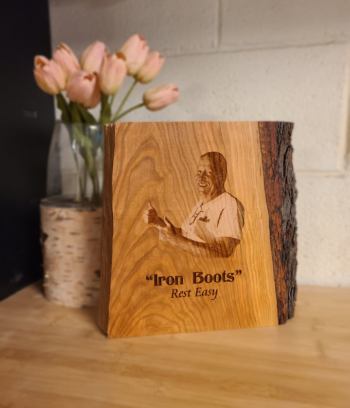 CUSTOM DESIGN : Picture Memorial or Recognition Wood Plaque ADK Dream Creations