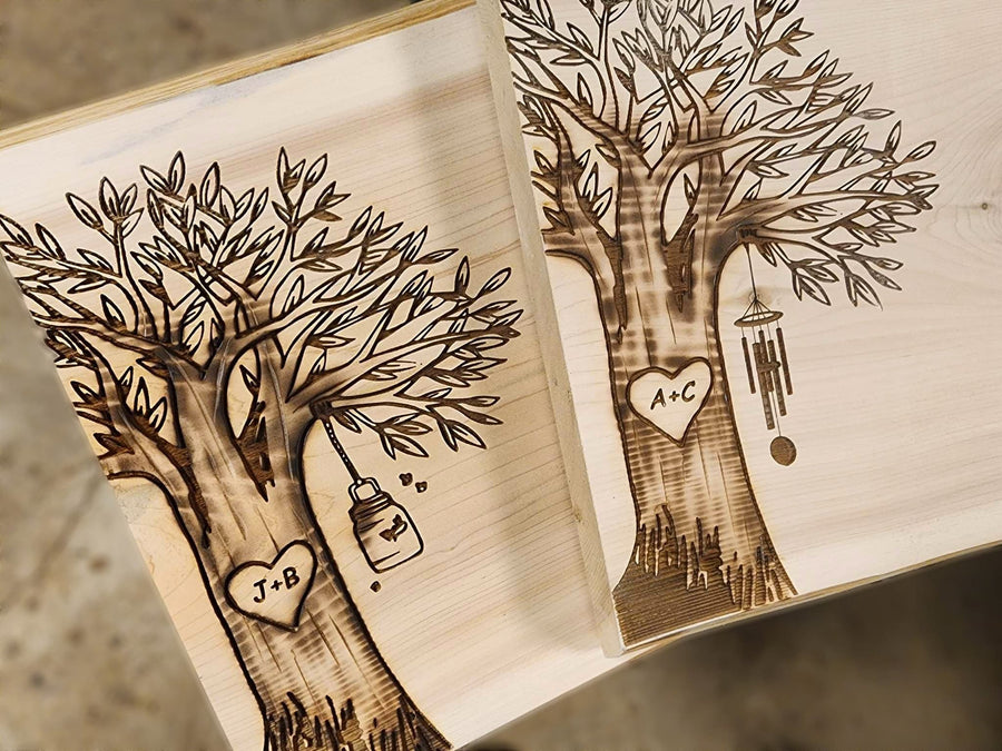 Personalized Wedding Guest Book Alternative Custom Tree signatureNatural Wood Slab Handcrafted Engraved Carved Customized Wood Signs Cedar Live Edge