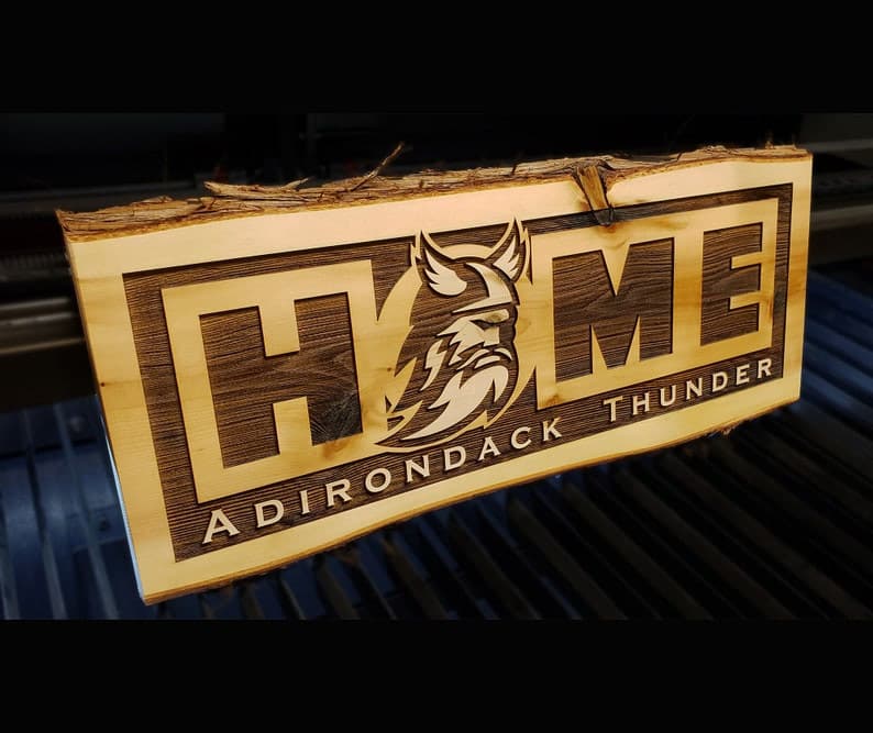 Large SOLID WOOD :  Custom Personalized, Farm Ranch Sign, Over-sized Rustic,  Business Logo,  Laser Cut Engraved Carved 3D, Extra Cabin Camp  ADK Dream Creations .
