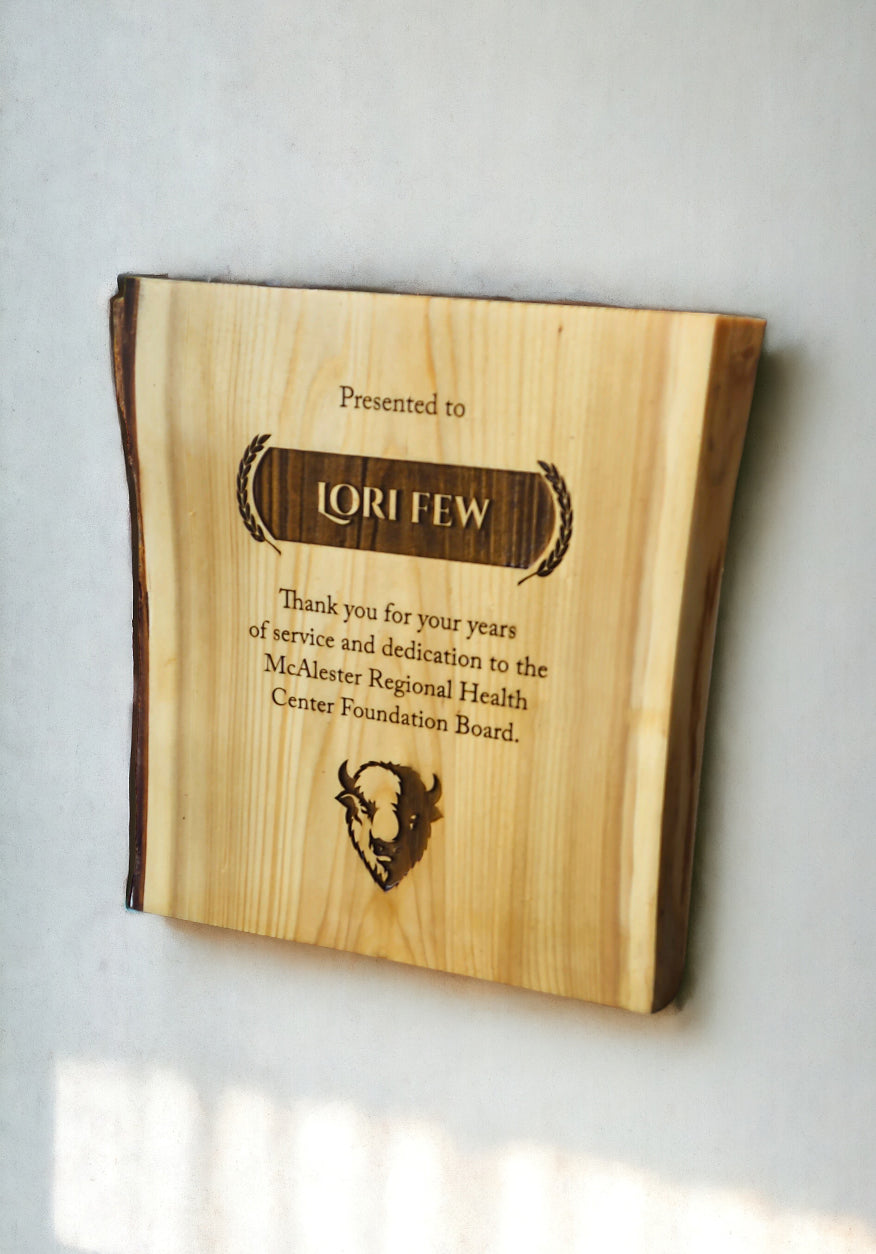 CUSTOM DESIGN : Unique Awards, Trophy or Recognition Plaque Idea - Wood  Engraved