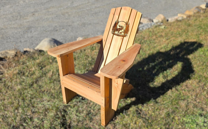 CUSTOM ANY DESIGN : Solid Cedar Wood Handcrafted Adirondack Chair or Beach Chair ADK Dream Creations