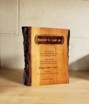 Custom Wood Plaque, Engraved Award Plaque, Corporate Gift