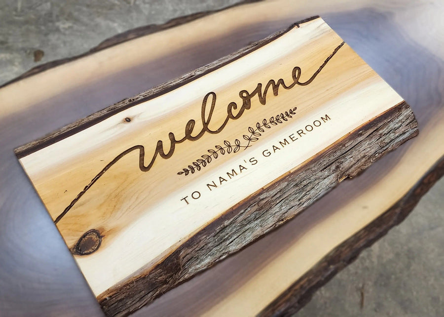 PERSONALIZED : Rustic Welcome Family Name Sign for Wedding or Realtor Gift ADK Dream Creations