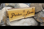 Large SOLID WOOD :  Custom Personalized, Farm Ranch Sign, Over-sized Rustic,  Business Logo,  Laser Cut Engraved Carved 3D, Extra Cabin Camp  ADK Dream Creations .