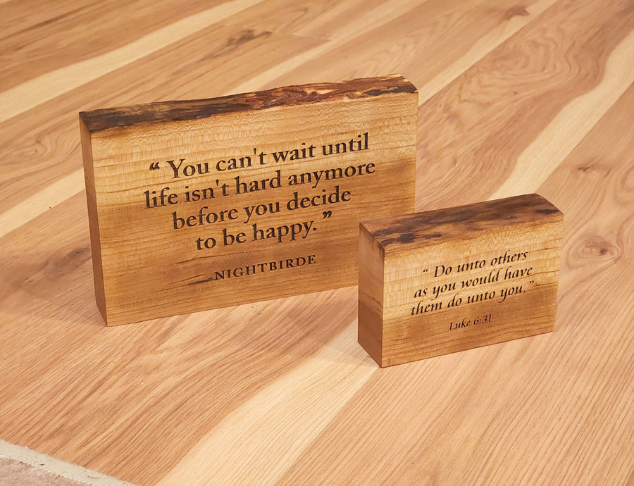 CUSTOM TEXT : Personalized Quote Sign for Verse or Motivational  ADK Dream Creations .